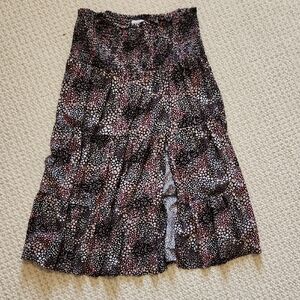 True Craft Black and White A-Line Skirt